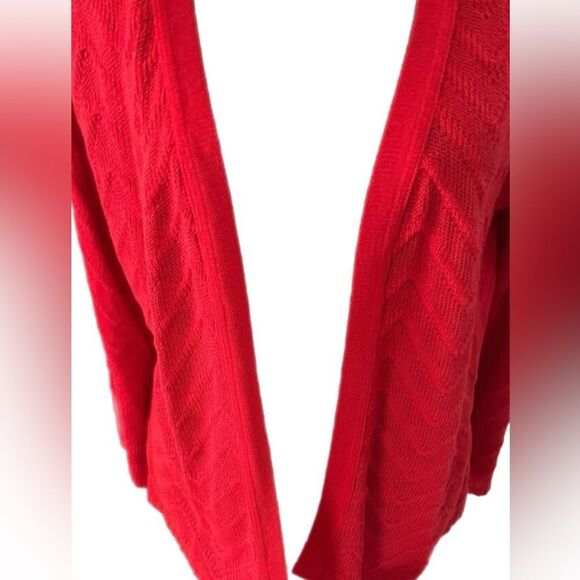 NWT Women’s Time and Tru red open front cardigan size XL - Picture 3 of 8
